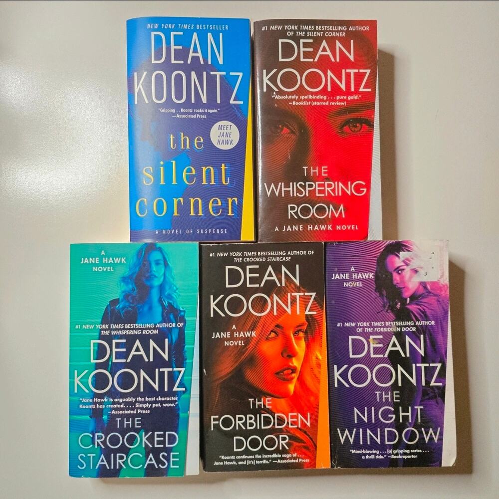 Dean Koontz Jane Hawk Complete 5 Book Series Set – Thriller Suspense Conspiracy